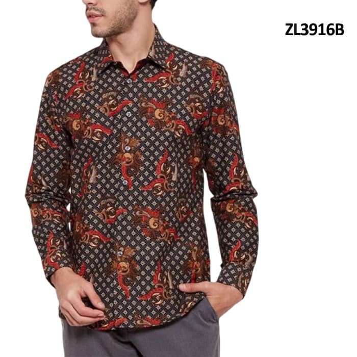Terlaris New Kemejapria Lengan Panjang 848vo Kemeja Pilot Pangkat Pdl E6f5 Kemeja Batik Jokowi Cowok Modern S zQlpMJuoogljea