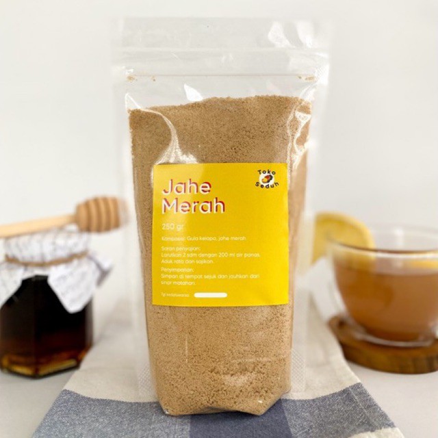 

Minuman Jahe Merah Rempah Bubuk Seduh Instan Natural 250 gr