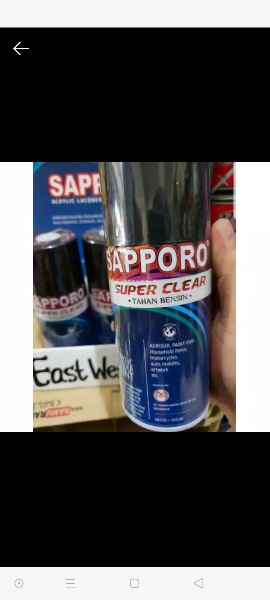Fine Silver 7590 Dasaran Silver -- Sapporo Spray Paint Cat Semprot Aerosol