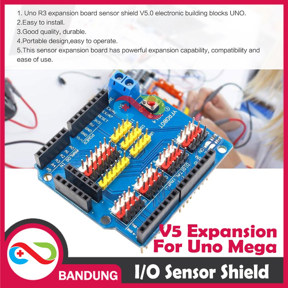 ARDUINO UNO EXPANSION BOARD SENSOR SHIELD V5.0 FOR UNO R3 MEGA