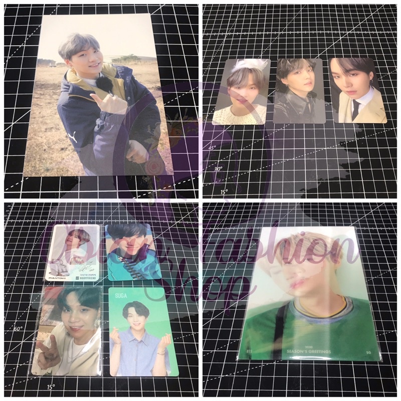 BTS SUGA Min Yoongi Album Photocard MOTS7 / Broadcast Fire / Lenticular Summer Package Sumpack / YNW