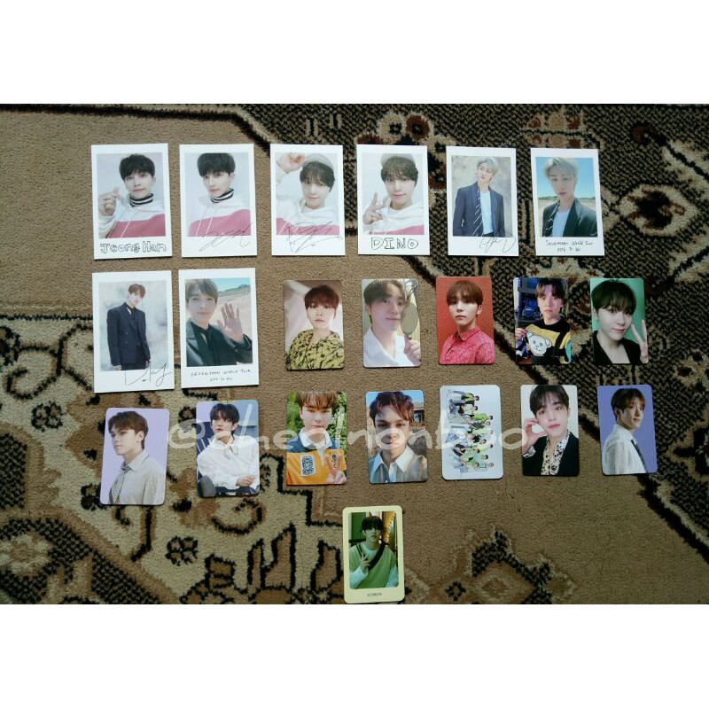 Want To Sell Photocard Polaroid Caratland Ode To You Seungkwan Vernon Scoups Jeonghan Dino DK