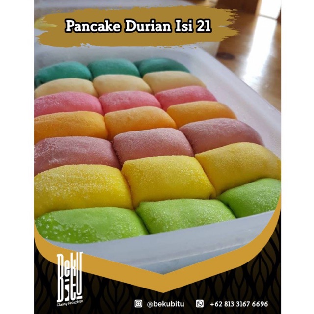 

Pancake Rainbow Durian Isi 10/15/21