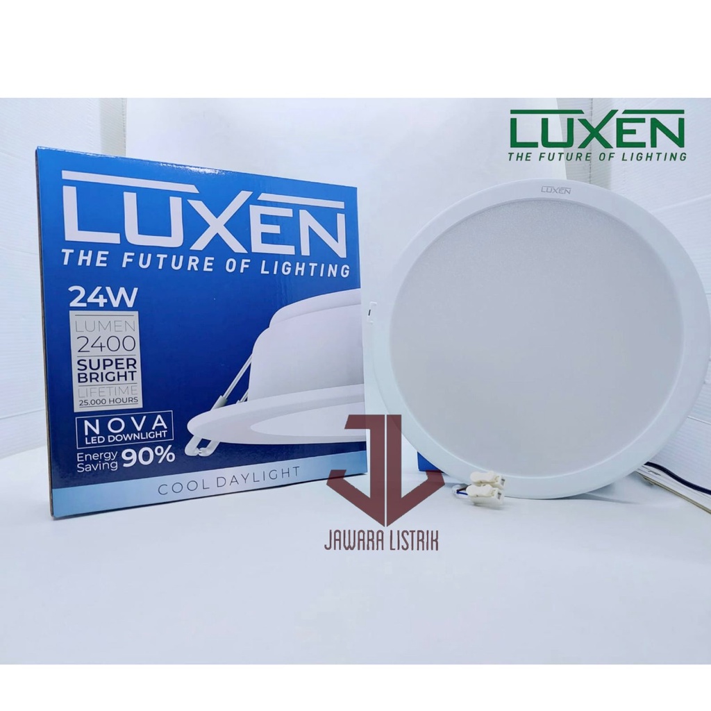 LUXEN NOVA 24 WATT DOWNLIGHT LED PANEL IB BULAT SUPERBRIGHT BERGARANSI