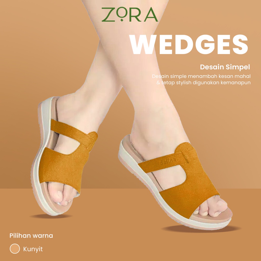 Sandal Wanita Zora Wedges Wanita Hanna Terbaru 2022