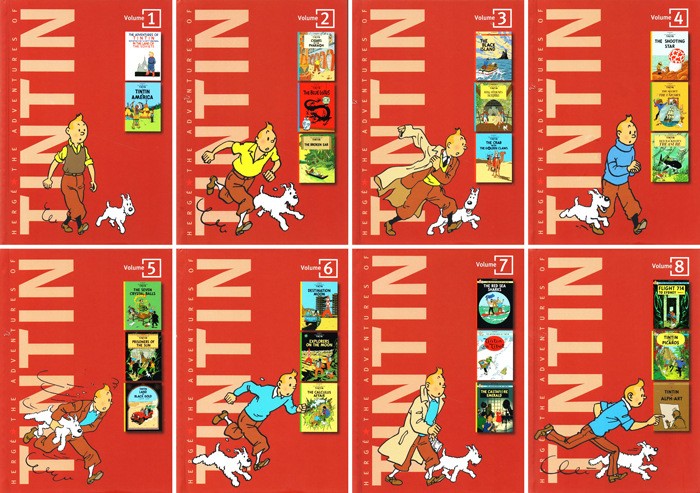 The Adventures of Tintin 8 buku gift box ( BOX SET )