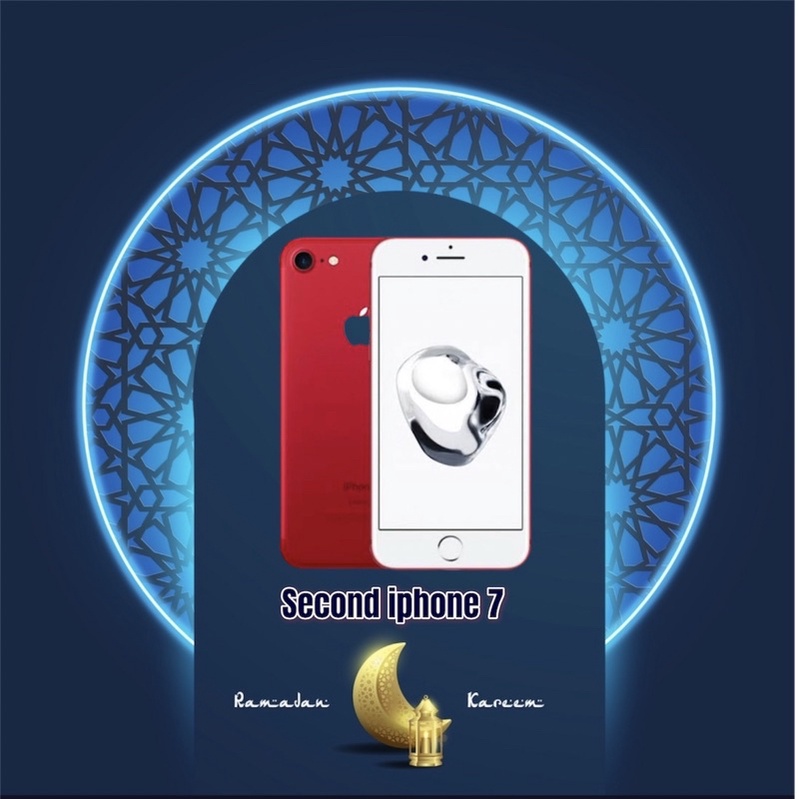 Second Apple iphone 7 like new-Red