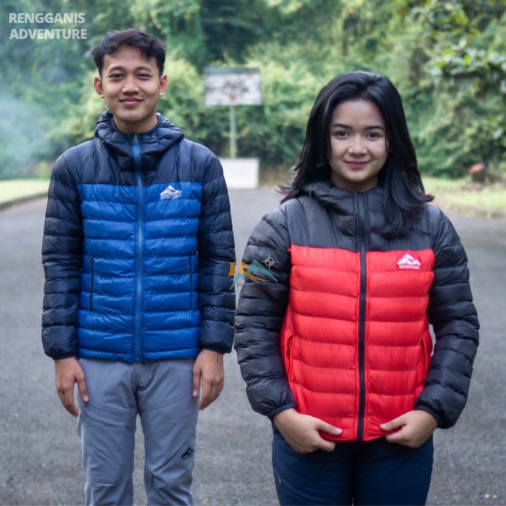 Jaket Gunung DACRON RIR Jacket Puffer Hoodie Hiking BUKAN BULU ANGSA