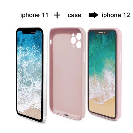 Soft Case Silikon Warna Putih Untuk iPhone 11 12 13 Pro Max X XS Max XR