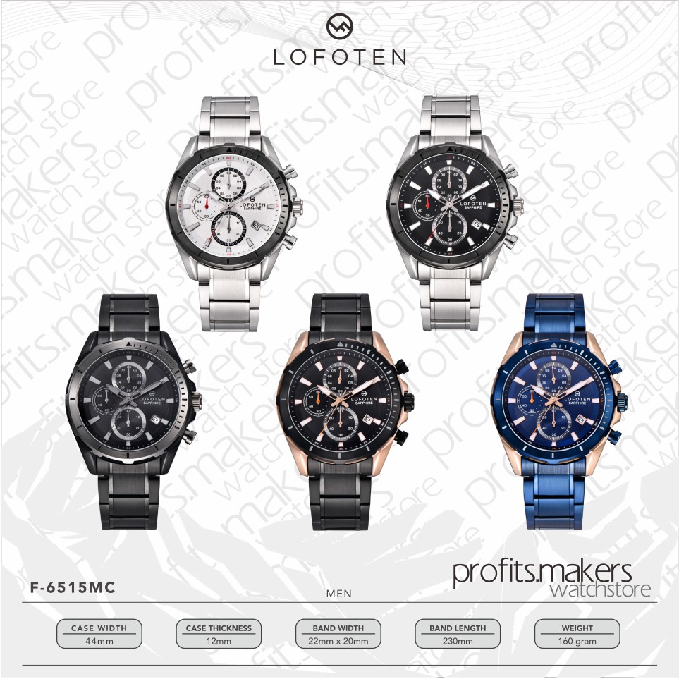 LOFOTEN Watch F6515MC / F 6515 MC / F-6515-MC Jam Tangan ORIGINAL