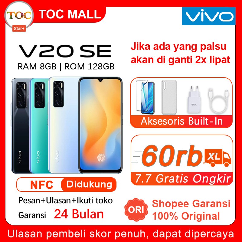 Vivo V20 RAM 8GB ROM 128GB BNIB Garansi Resmi Handphone