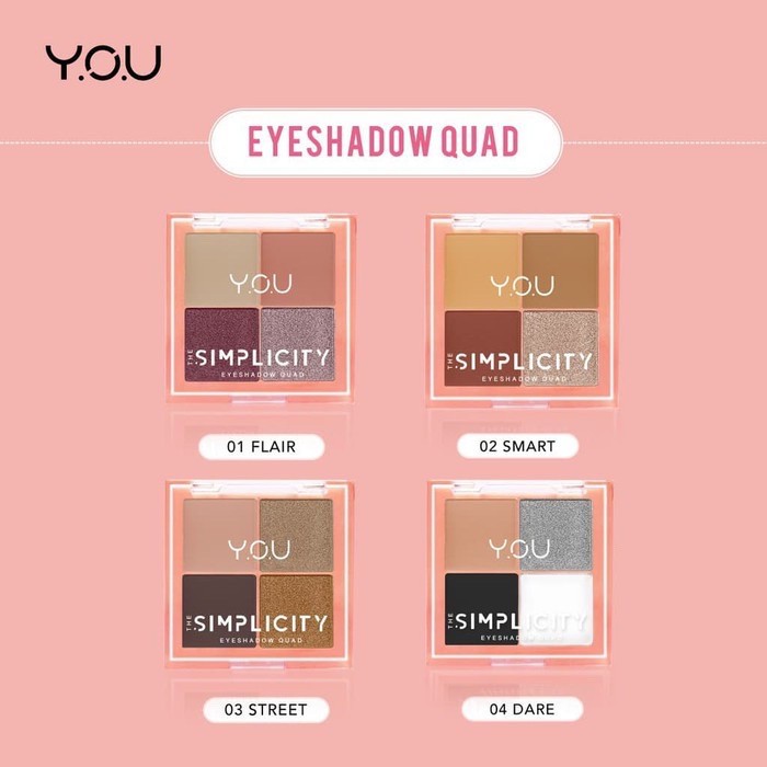 SALE - You the simplicity eyeshadow quad x / you eyeshadow isi 4 quad