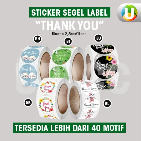 

[Isi 100Pcs - Part 14] Stiker Segel Thank You For Your Order Stiker untuk Kemasan Stiker Amplop