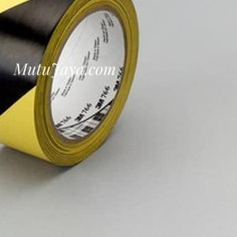 

❂ 3M Hazard Warning Vinyl Marking Tape 766 Black/ Yelow. 2 in x 36 yd ♥