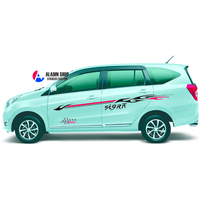 sticker stiker sigra sticker mobil sigra sport list minimalist Keren