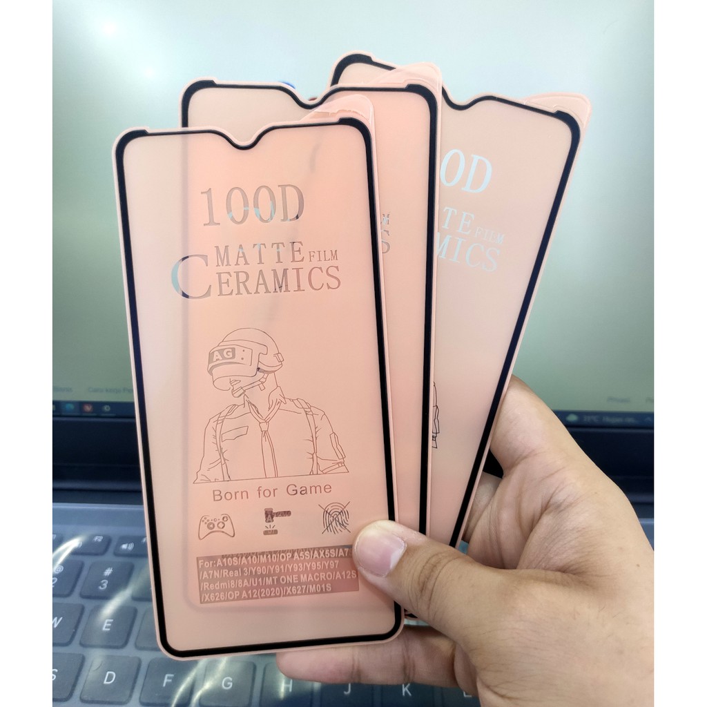 Anti Gores Ceramic Matte Oppo A5s, Oppo A7, Oppo F9 Screen Guard Anti Glare Anti Minyak