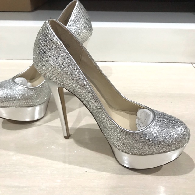 Preloved High Heels Aldo Pump Shoes Blink Silver Aldo Wedding