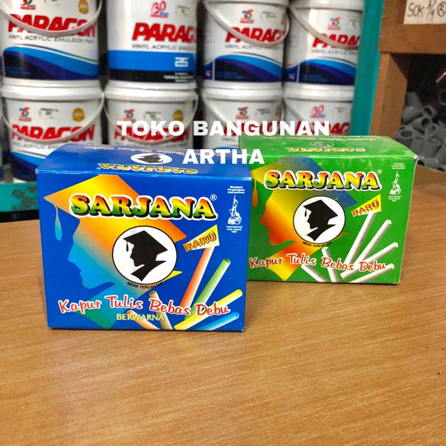 

Kapur Tulis Sarjana / Kapur Warna / Kapur Putih Isi 50 pcs CII 505 CI 501