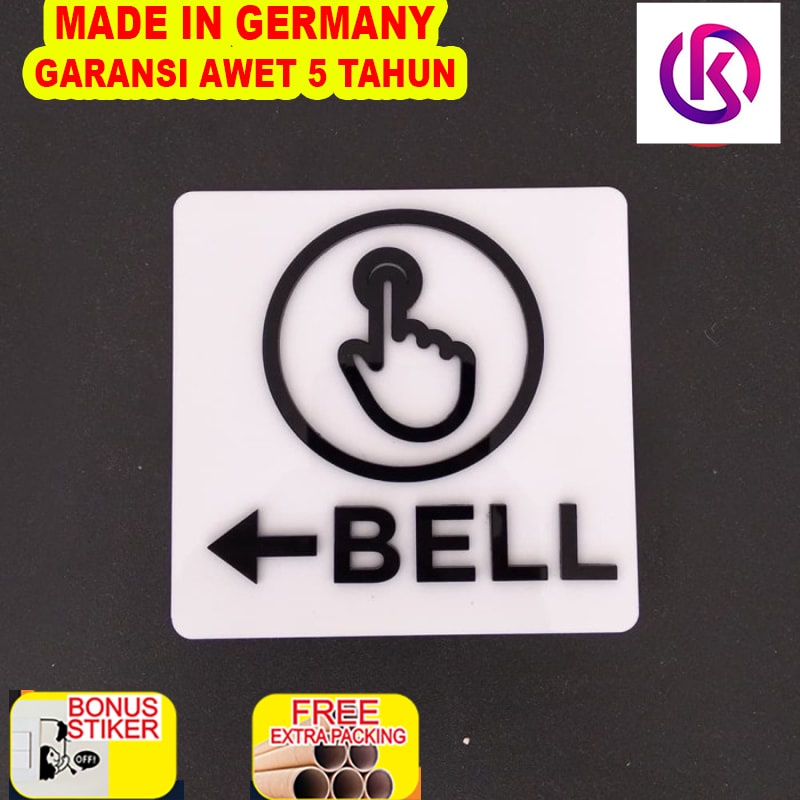 

Murah Sign Board Bell Akrilik Timbul | Sign Acrylic | Acrylic Sign Bell