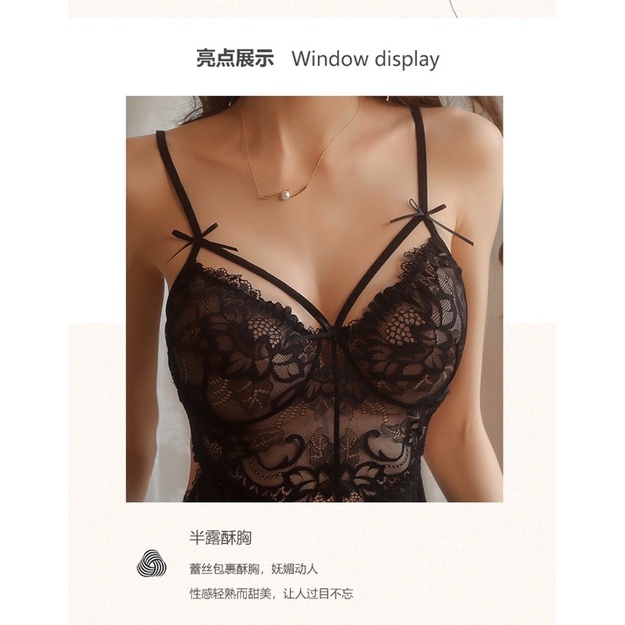 Crystal Lingerie Sexy Baju Tidur Dinas Malam Wanita / Lingerie Sexy Wanita Baju Lingerie Sexy 203