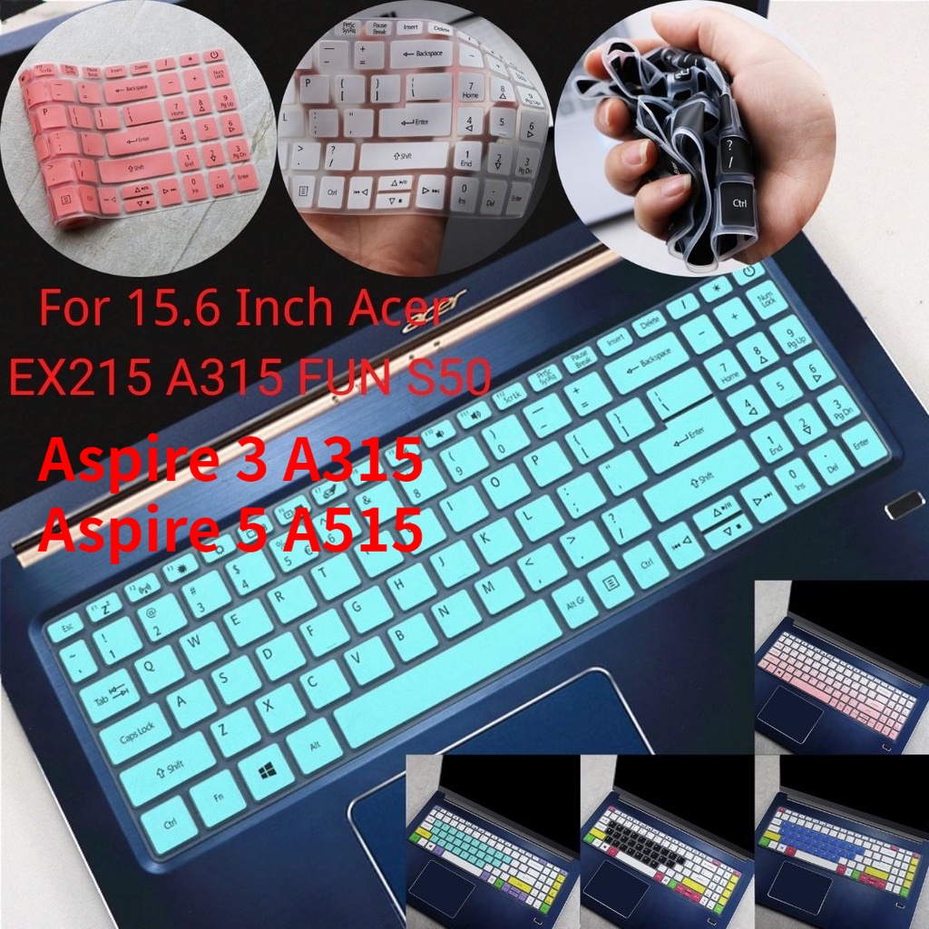 Cover Pelindung Keyboard 15.6 Inch Acer Aspire 3 A315 Aspire 5 A515 Ex215 A315 S50 Bahan Silikon Tahan Air Dan Debu