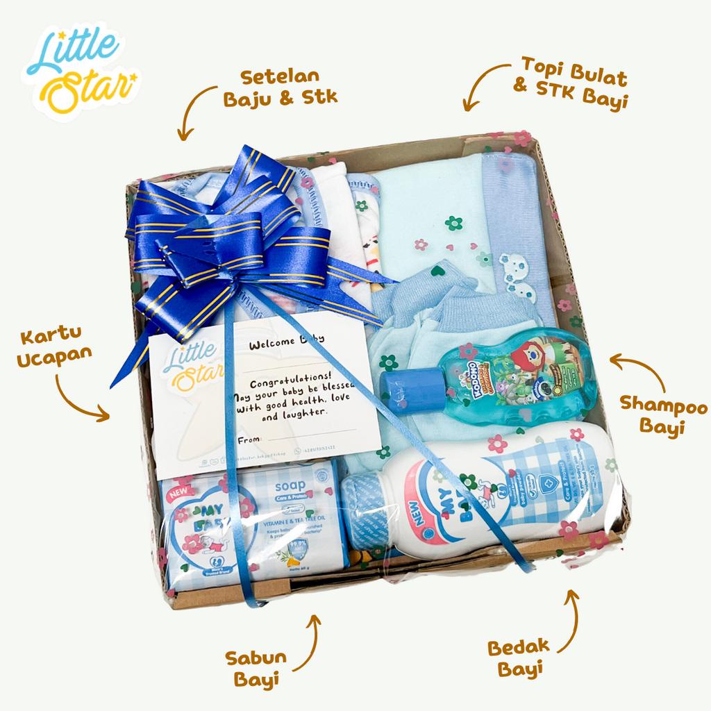 Hampers Bayi Newborn Baby Gift Set Paket Hadiah Parcel Kado Lahiran Setelan Baju Bayi Baru Lahir Unisex