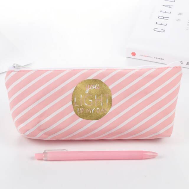 

Tempat Pensil Pencil Case Pink Twill