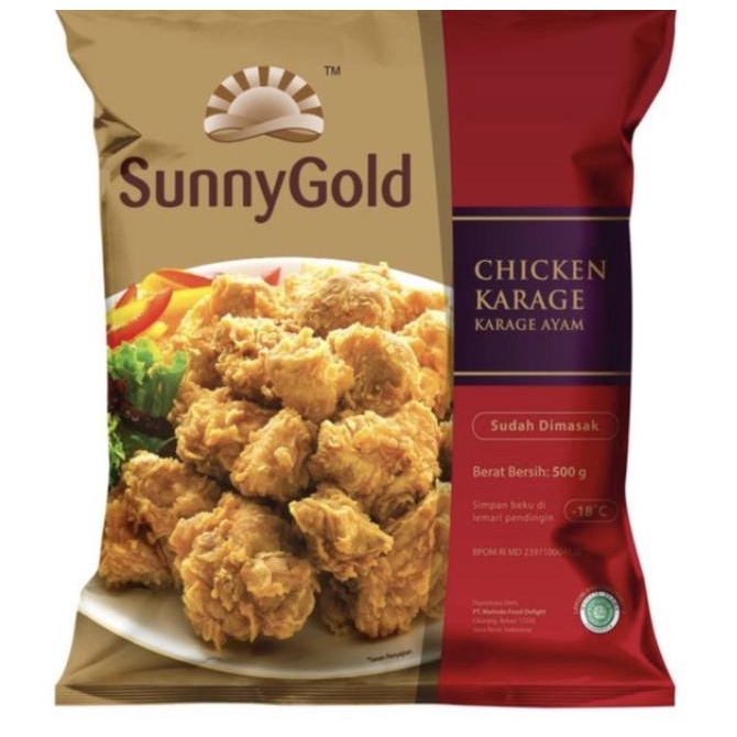 

MAKANAN BEKU / SUNNY GOLD CHICKEN KARAGE AYAM ORI 500GR NON COD