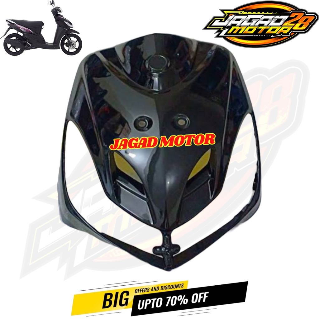 Tameng Depan Yamaha Mio Smile Hitam / Dasi Depan Yamaha Mio Smile Hitam / Cover Depan Yamaha Mio Smile Hitam / Panel Tameng Dasi Dada Depan Yamaha Mio New Smile Hitam