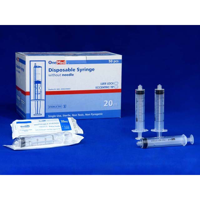 Spuit 20cc Onemed/ jarum suntik 20 cc onemed luer lock