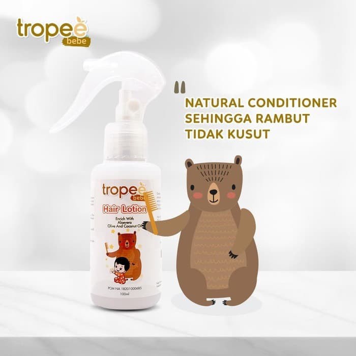 Tropee Bebe Hair Lotion Botol Spray 100ml / Refill Kemasan Isi Ulang 250ml 100 ml 250 ml