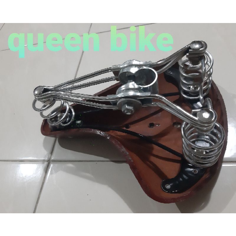 sadel jok tempat duduk kulit sepeda kebo unta onta ukuran 28