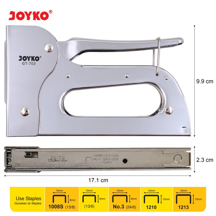 staples tembak joyko stapler gun tacker stepler GT-702 gt 702