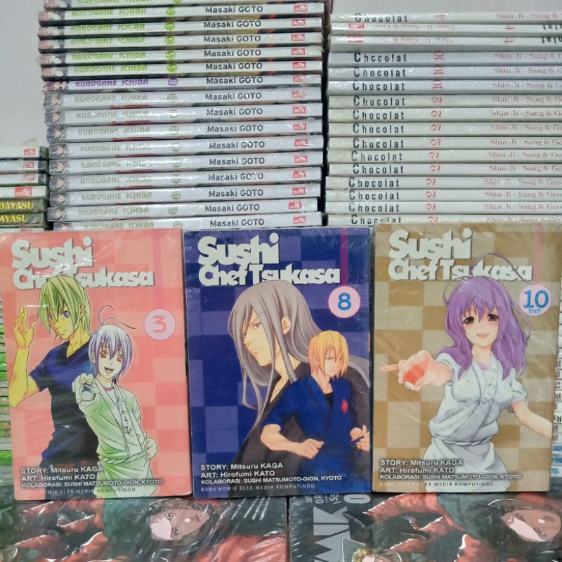 komik sushi chef Tsukasa vol 3,8,10