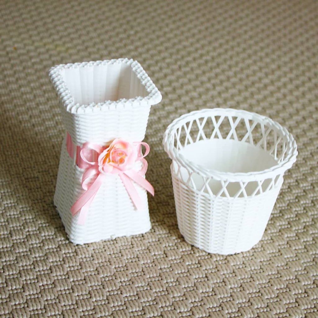 sg VAS ROTAN TINGGI vas bunga pot bunga rotan vas buga rotan / pot tanaman / bunga hias