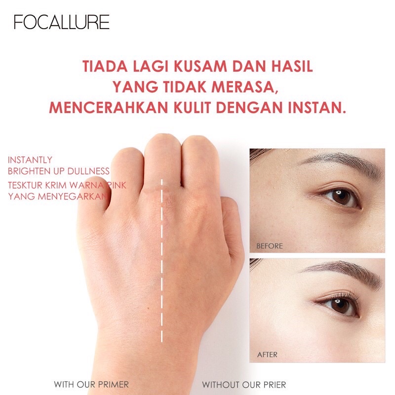 Focallure Blurmax And Glowmax Pore-minimize Primer FA138 FA 138 waterproof tahan lama