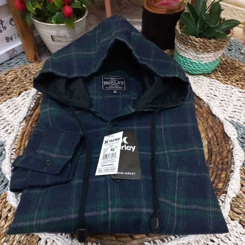 FLANEL HOODIE IMPORT UNISEX LENGAN PANJANG