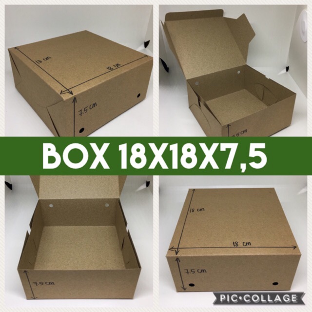 Box 18x18x7,5 (Laminasi /Tanpa Laminasi) B 04