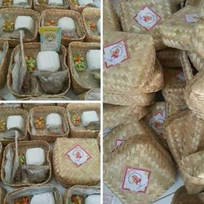 Besek Bambu, Sepasang, 20X20X11 Cm. Muraaah.. Berkualitas