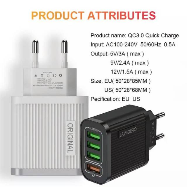 Adaptor Charger 18W 5V/3A