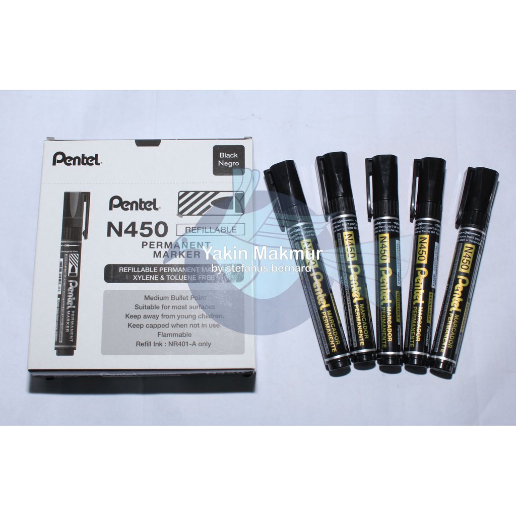 

SPIDOL PERMANEN PENTEL N450 (PERMANENT MARKER)
