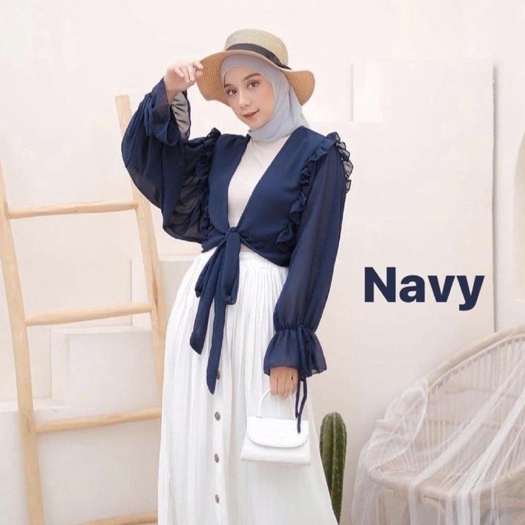 RUFFLE OUTER CROP / OUTER CERUTI / CLASSY OUTER / GRIZELLE RUFFLE OUTER / RUFFLE CROP / ARULA OUTER 