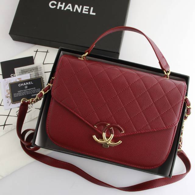 Chanel Flap CC Bag Caviar / Chanel / Tas selempang