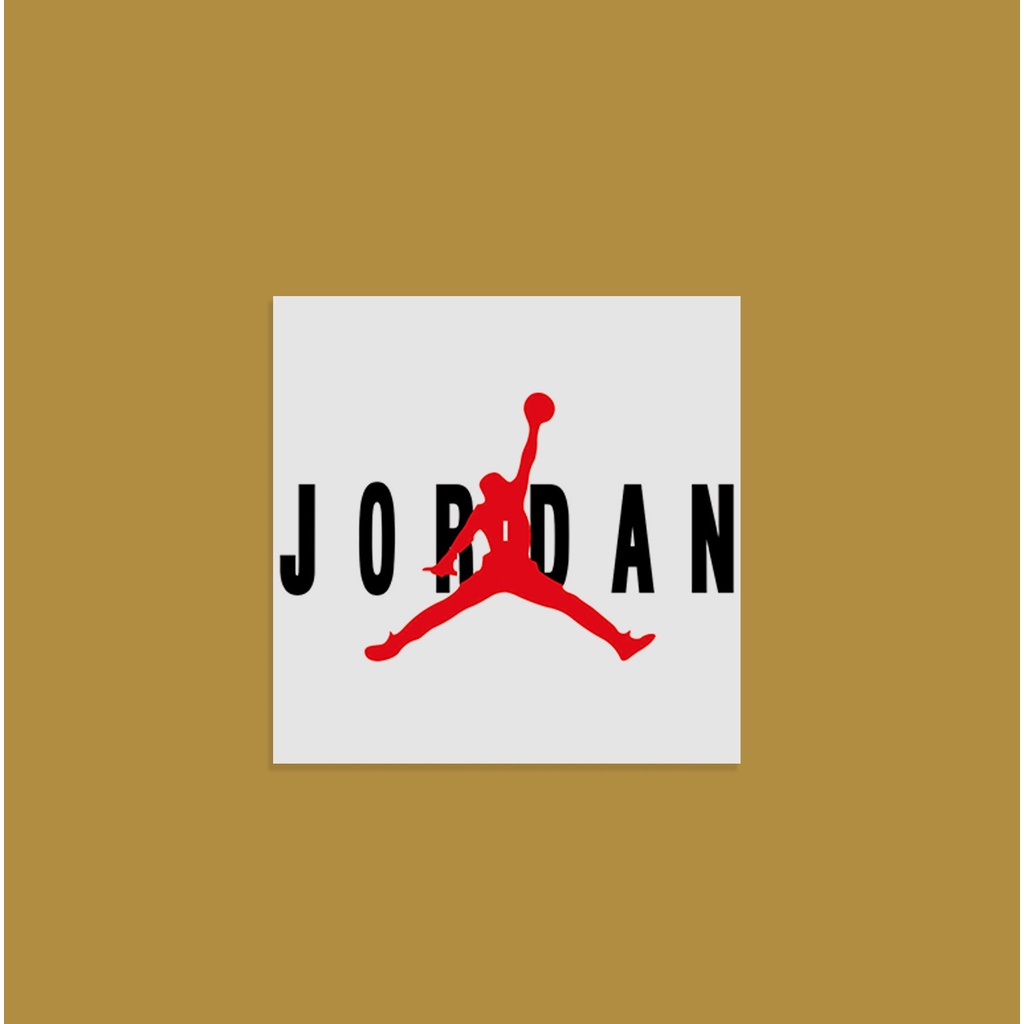 STIKER GRAFTAC - Logo Jordan - STIKER AESTHETIC LAPTOP, AKSESORIS HP, ANTI AIR, MOTIF,HELM