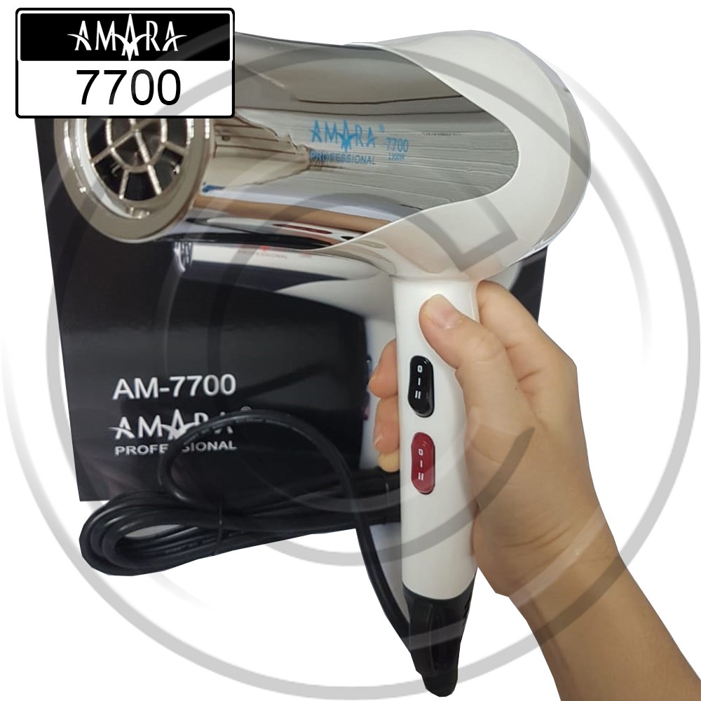 AMARA / HD-AM-7700 - Hairdryer / Pengering Rambut / Hair dryer / Premium / Berkualitas / BestSeller / Kencang Proffesional