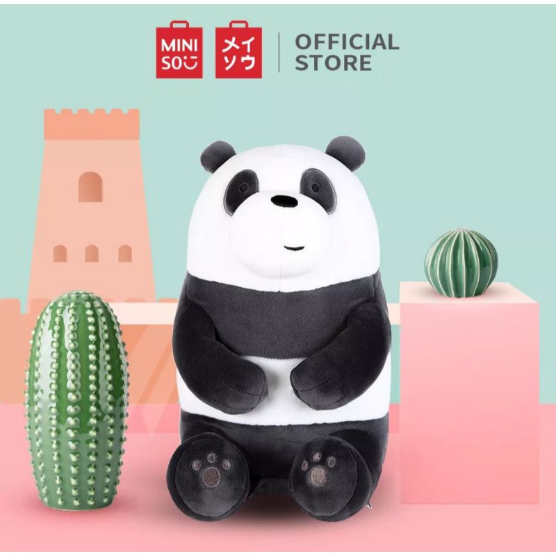 Boneka Duduk We Bare Bears Miniso
