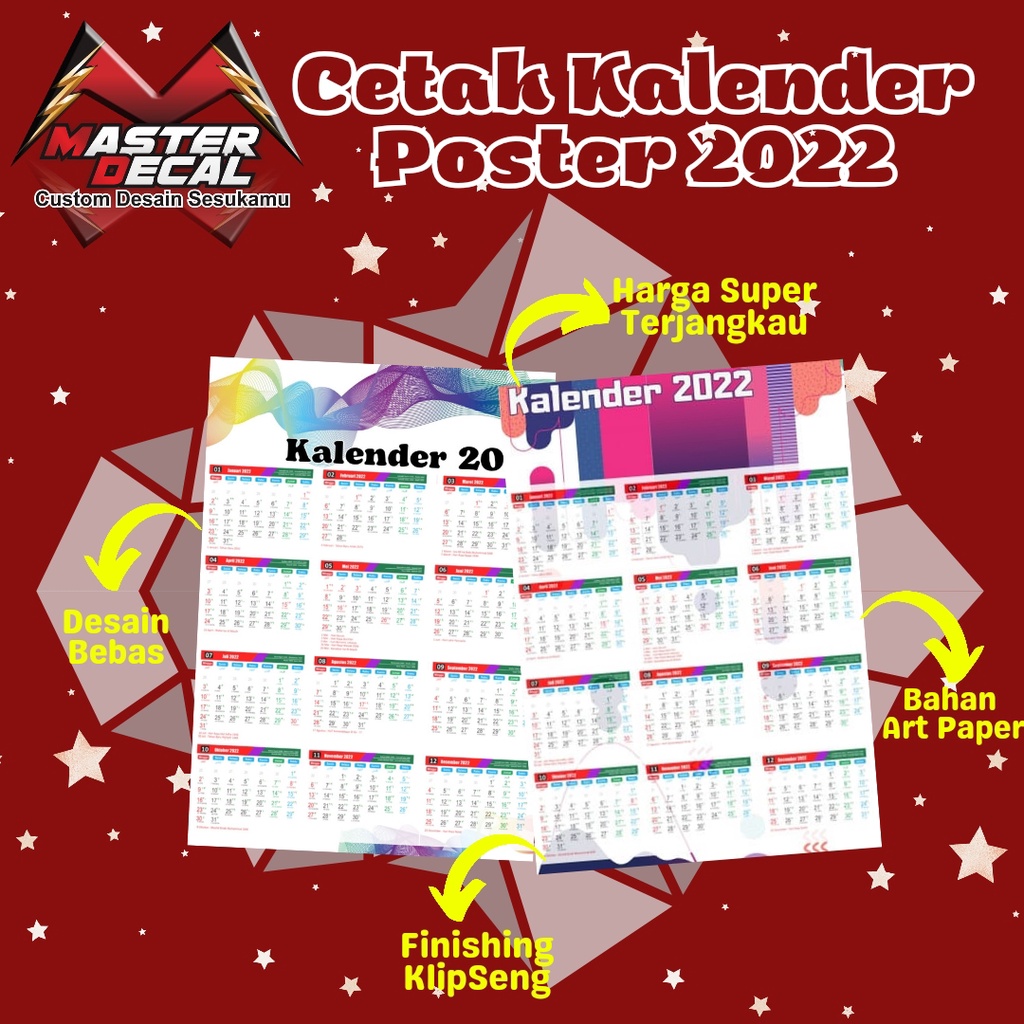 

Custom Kalender Poster 2023 desain sesukamu custom