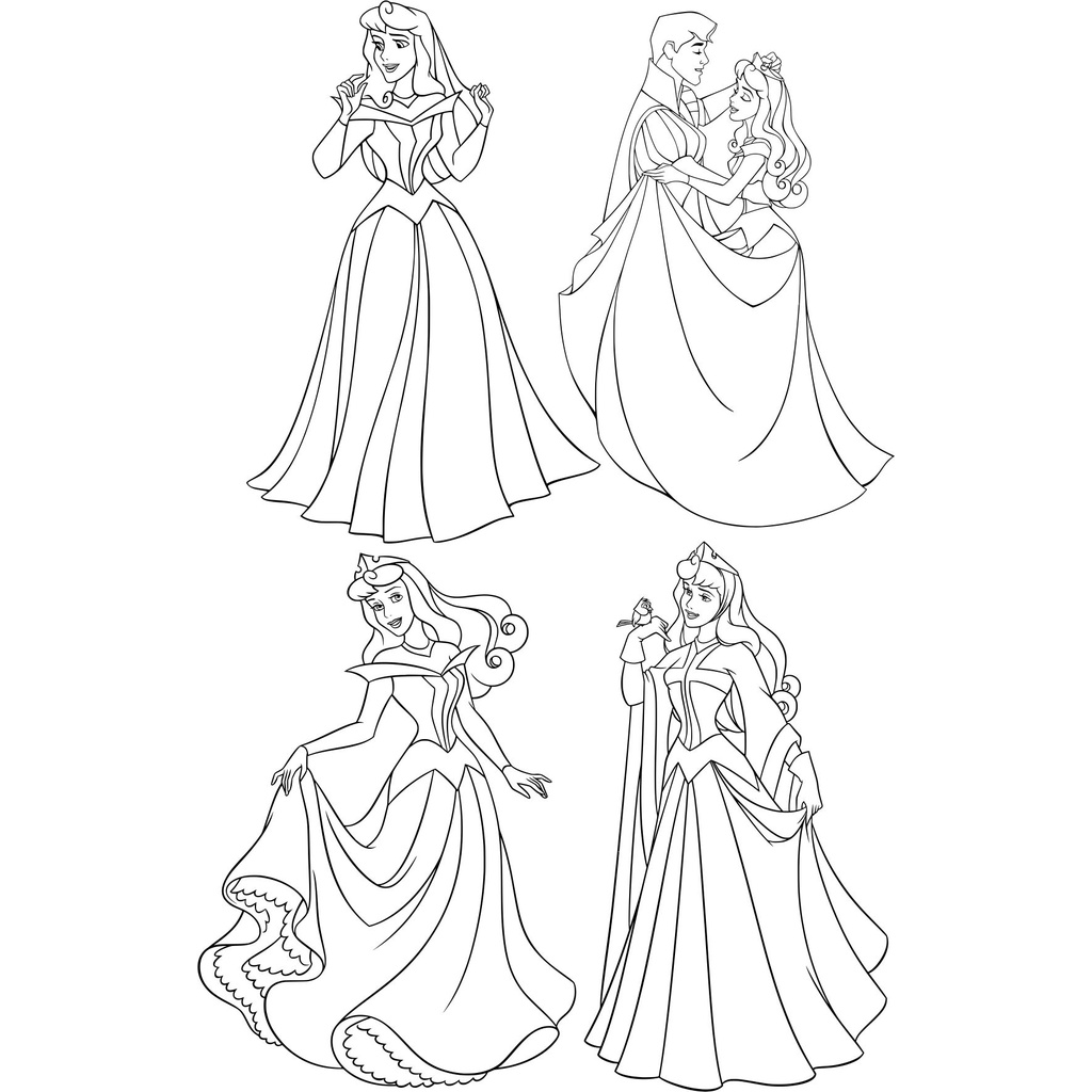 Disney Prince and Princess Silhouette Vector - Coreldraw