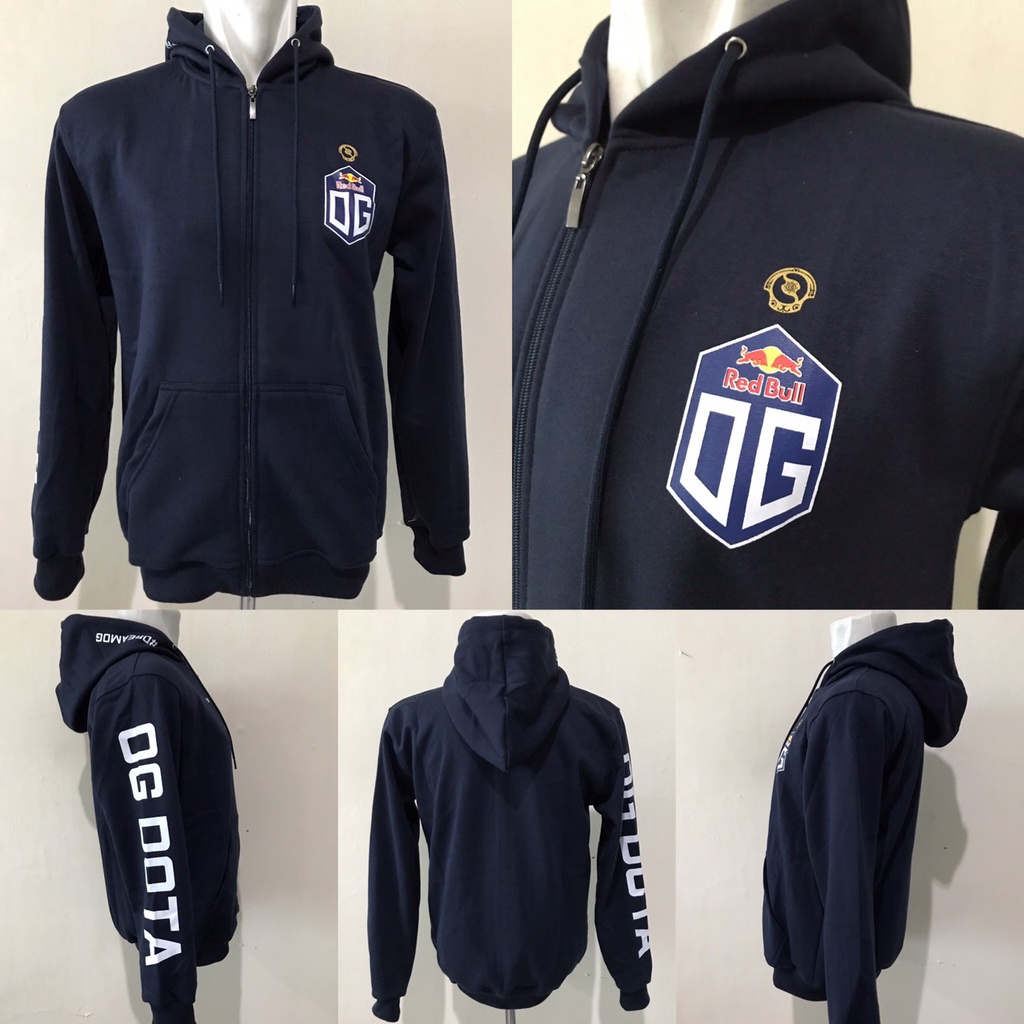 Hoodie Team OG Blue Champion - Jaket Team OG Champion Biru