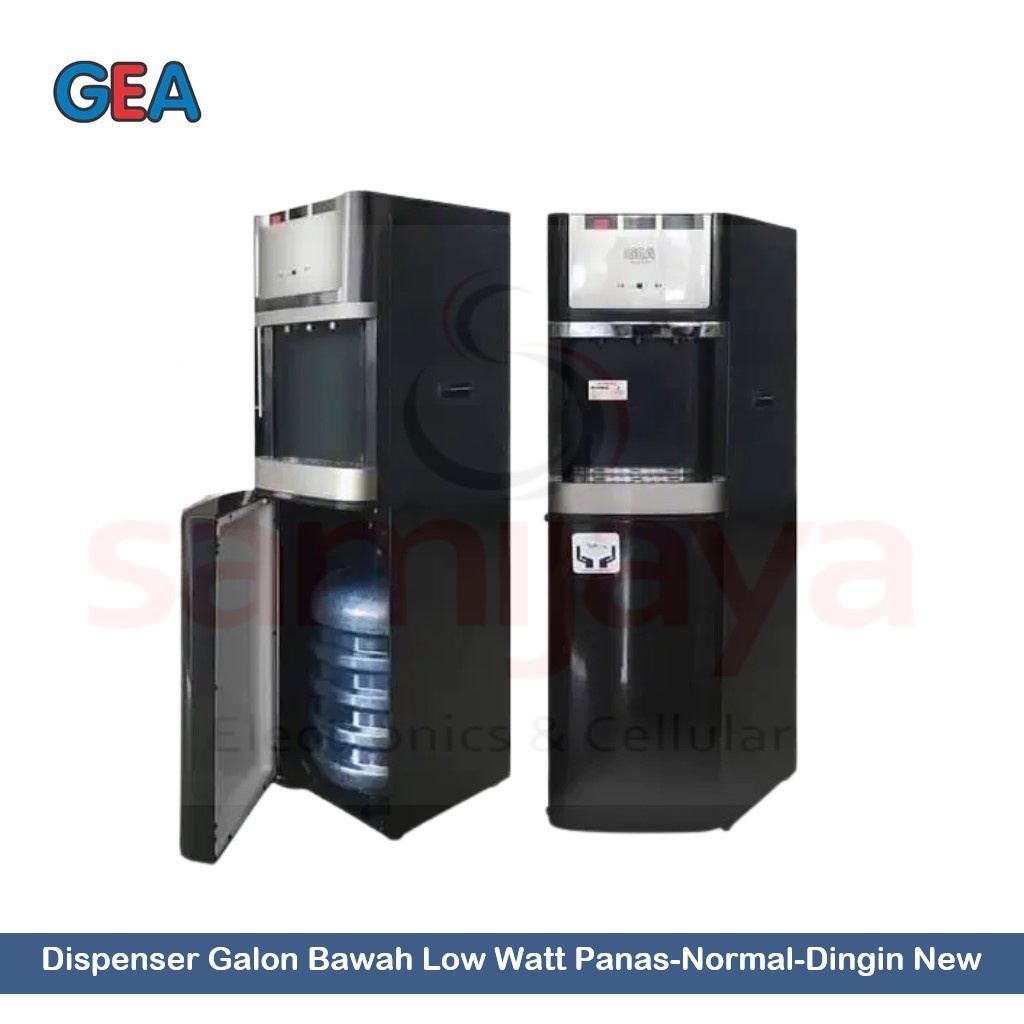 DISPENSER GEA HALLEY GALON BAWAH LOW WATT PANAS NORMAL DINGIN NEW